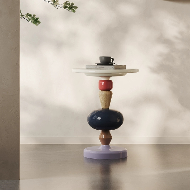 Tanghulu coffee table candy creative Nordic light luxury small side table art